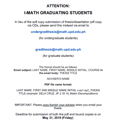 undergraduate thesis in mathematics
